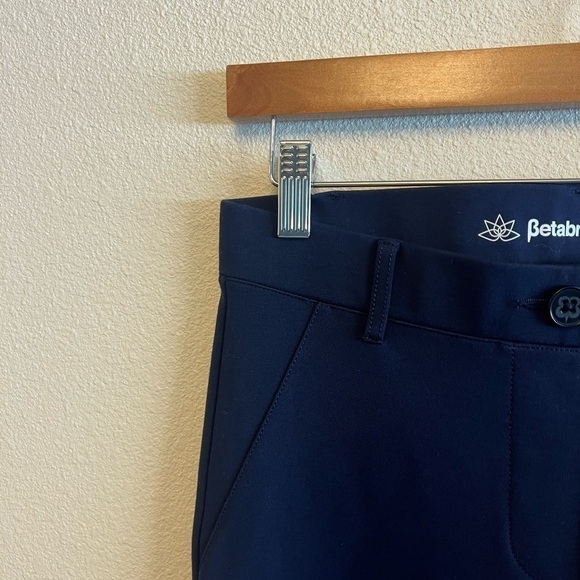 Betabrand Boot-Cut Class Yoga Dress Pant in Navy - Picture 6 of 12
